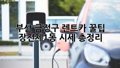 부산 금정구 렌트카 꿀팁🍯 장전제1동 시세 총정리!
